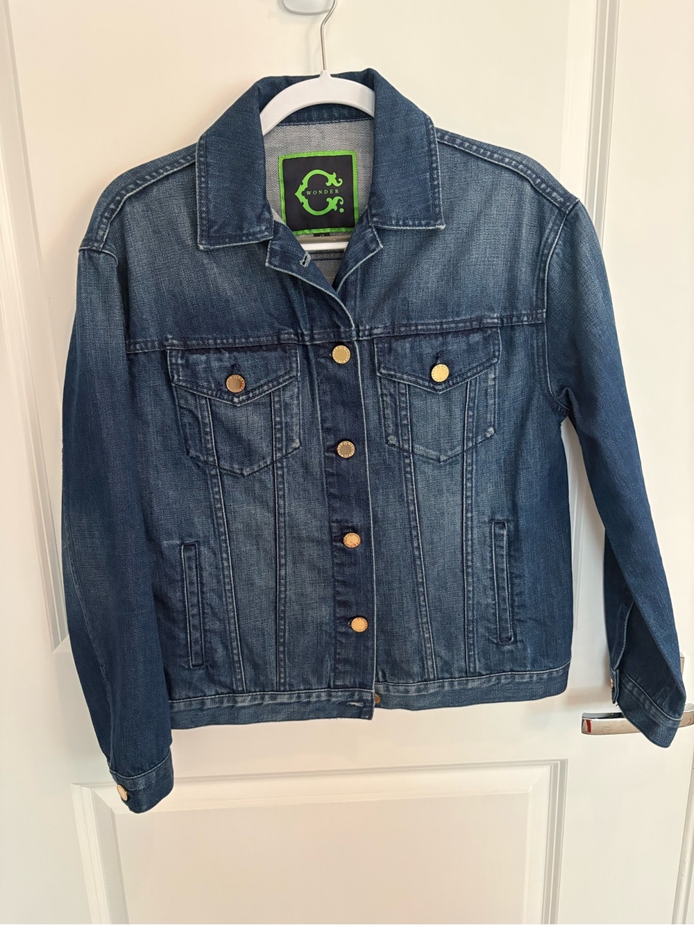 Classic Indigo Denim Trucker Jacket - Women's Jean Jacket
